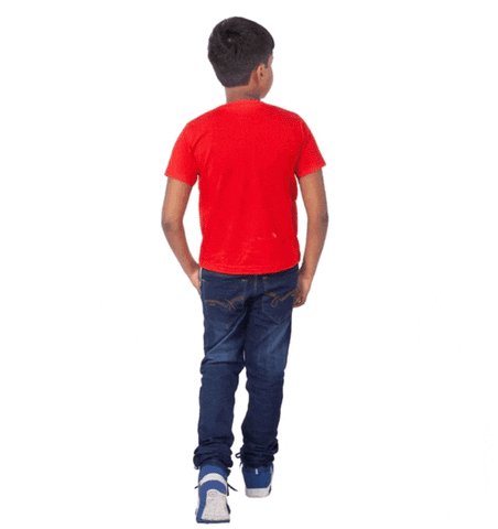 Boys Cotton Will Be Cool Half Sleeve TShirt (Red)