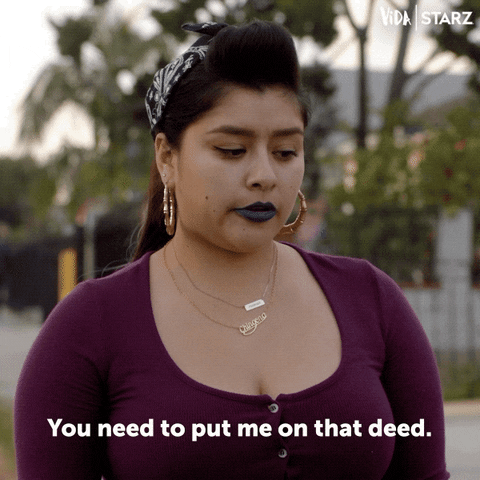 lady wants her name put on deed
