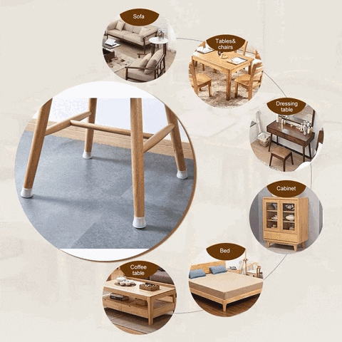 4 Pcs Anti Slip Chair Leg Cover 4 Pcs Anti Slip Chair Leg Cover