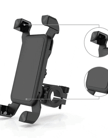 Bike Phone Mount Anti Shake and Stable Cradle Clamp with 360Â° Rotation