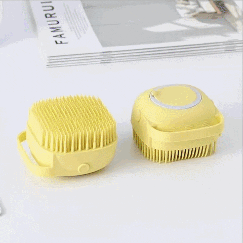 Soft Silicone Bath Massage Brush - Big Size (Random Color)