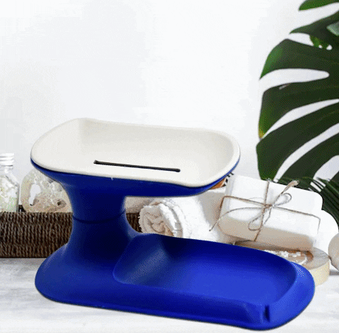 4932 Plastic Double Layer Soap Dish Holder| Decorative Storage Holder Box for Bathroom, Kitchen, Easy Cleaning ,Soap Saver.