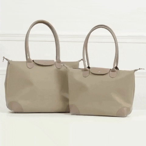 Women Designer Tote Bag In Waterproof Nylon W-Crossbody Strap & Flap