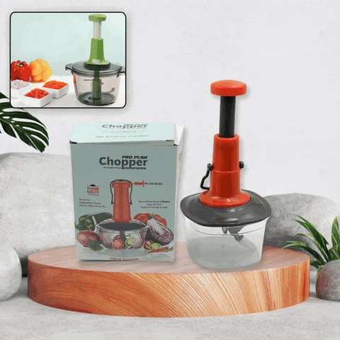 5790 Manual Press Fruit & Vegetable Chopper, with 3 Stainless Steel Blades, Anti-Slip Base, and Locking System, Cutting Chopper For Kitchen (650 ML) 5790 Manual Press Fruit & Vegetable Chopper, with 3 Stainless Steel Blades, Anti-Slip Base, and Locking System, Cutting Chopper For Kitchen (650 ML)