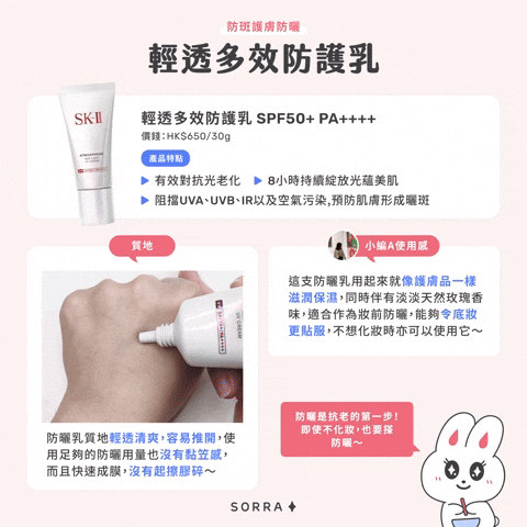 輕透多效防護乳