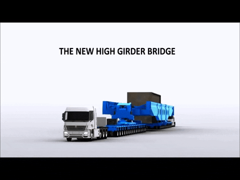 Girder Bridge Structure Frame Trailer Transportation Services