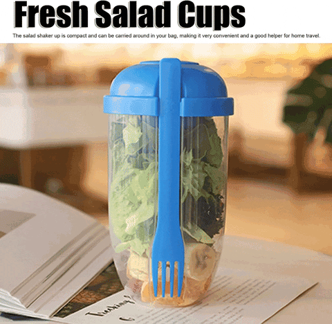 2545 Fruit and Vegetable Salad Cups Easy Clean Salad Mixing Cup for Business People for Business Travel (1Pc) 2545 Fruit and Vegetable Salad Cups Easy Clean Salad Mixing Cup for Business People for Business Travel (1Pc)