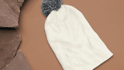 6340 Men's and Women's Skull Slouchy Winter Woolen Knitted Black Inside Fur Beanie Cap.