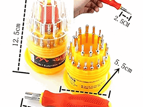 Magnetic 31 in 1 Repairing Screw Driver Tool Set Kit