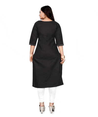 Latest Plus Size Black Kurtis - ADIRICHA | Kurta with pants, Fashion,  Beautiful dresses