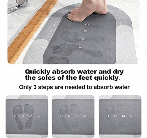 Non-slip Water Absorbent Bathroom Mat (Random Colour) Non-slip Water Absorbent Bathroom Mat (Random Colour)