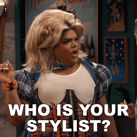 Creative fashion mashup GIF