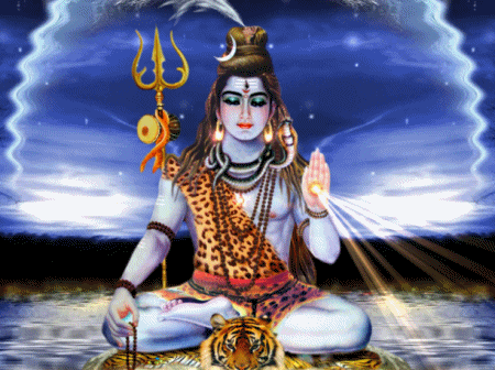 Lord Shiva in cosmic meditation with celestial orbit