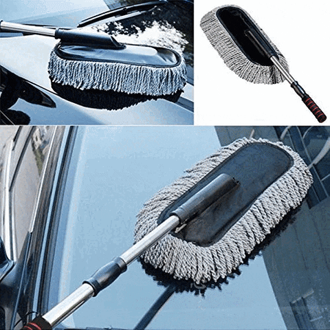 Telescopic Fabric Car Cleaning Brush Duster