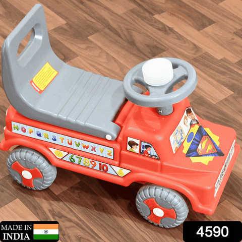 4590  Kids Baby City Ride on Push Car Ride with Backrest Musical Horn For Children Kids Toy Ride-on, Kids Toys Toddler Baby Toy Baby Car , Truck, Etc Suitable for Kids Boys / Girls