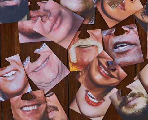 Funny Face Design Coaster - 4 Pcs Funny Face Design Coaster - 4 Pcs