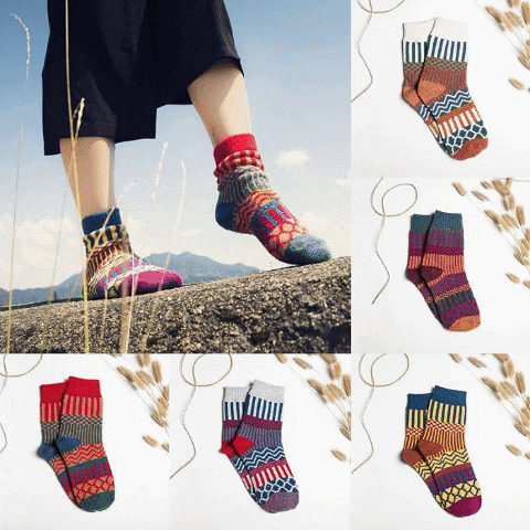 Ethnic Design Soft Winter Socks Ethnic Design Soft Winter Socks