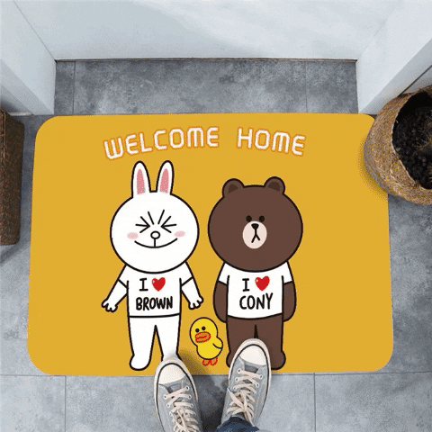40*60Cm Cartoon Printed Bathroom Floor Mat (Random Print) 40*60Cm Cartoon Printed Bathroom Floor Mat (Random Print)
