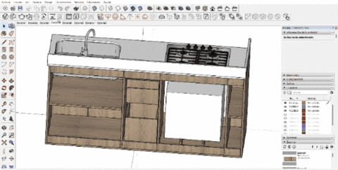 MUEBLE COCINA - BLOQUE - MELAMINA
