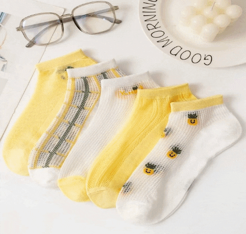 Fruit & Cartoon Print Cotton Socks Fruit & Cartoon Print Cotton Socks