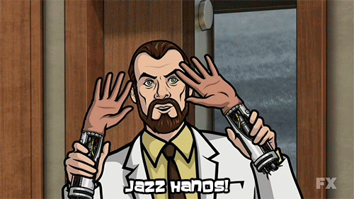 'jazz hands'