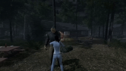 Trải nghiệm rượt đuổi kịch tính trong Friday the 13th The Game Hình ảnh gameplay Friday the 13th: The Game – Jason đang truy đuổi người sống sót trong khu cắm trại.