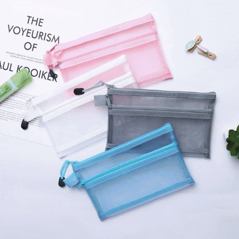 Double Layer Zipper Mesh Bag Double Layer Zipper Mesh Bag