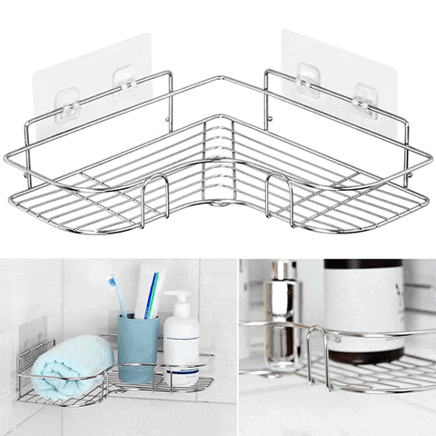 Stainless Steel Corner Rack (Premium Quality)