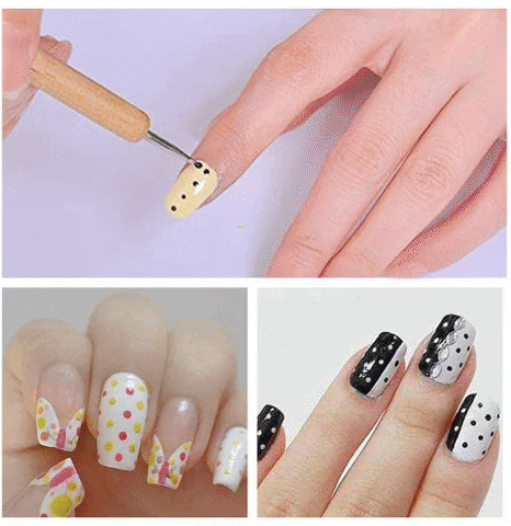 Wooden Nail Art Dot Tool