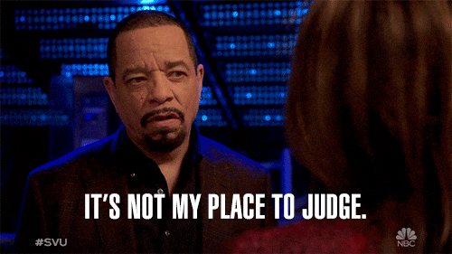 picture of Ice T saying it's not his place to judge
