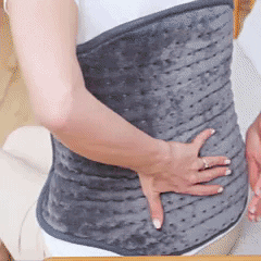 Attakai™ Portable Weighted Electric Heating Pad provides consistent warmth for pain relief, it is best for menstrual period cramps and back pain.