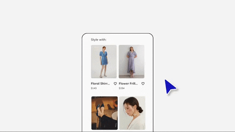 YesPlz AI personal stylist suggestions based on favorited items