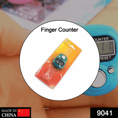 9041 Manual Hand Finger Counting Machine Digital Head Electronic Tally Counter