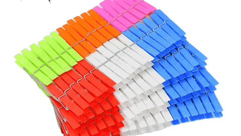 6216  Multi Purpose Plastic Clothes Clips for Cloth Drying Clips (set of 144Pc)