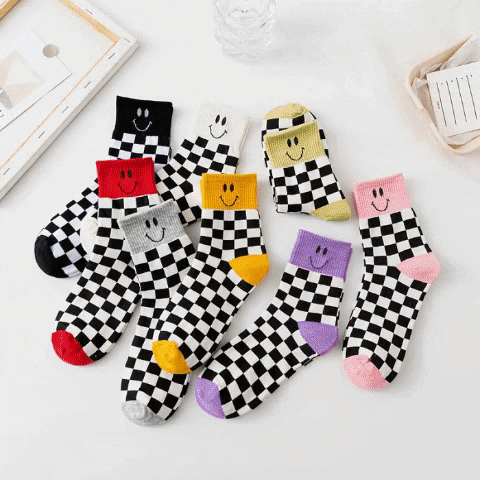 Smile Design Cotton Socks