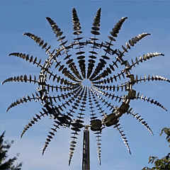 Boost your garden's appeal with our elegant Midori™ Garden Kinetic Wind Spinners. Enjoy watching this magic metal windmill in the yard while relaxing.