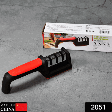 Generic Knife & Scissor Sharpener, 2021 New Kitchen 3-Stage System,  Non-slip base.
