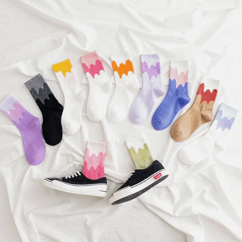 Clash Color Women Cotton Socks Clash Color Women Cotton Socks