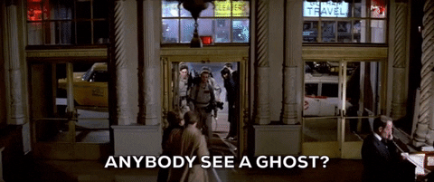 Four ghostbusters walk into a lobby. The leader says, "Anybody see a ghost?"