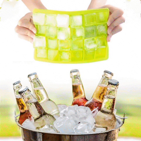 24 Grid Silicone Ice Cube Tray
