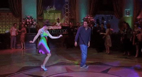 That scene from 13 Going on 30 when adult Jenna dances Thriller in a colorful dress