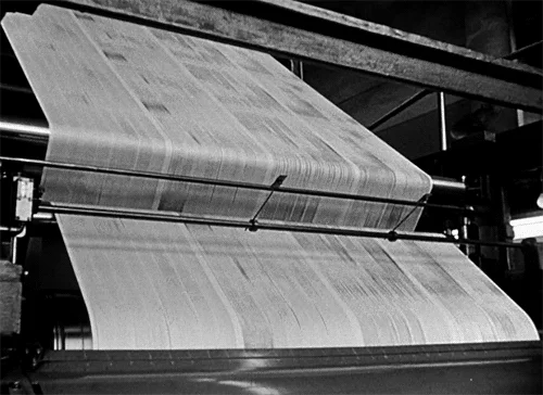 Newspaper printing press GIF
