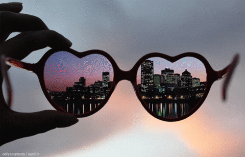 Seeing the world through sunglasses