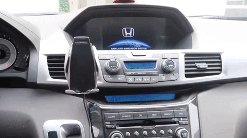 a stereo sitting on top of a car