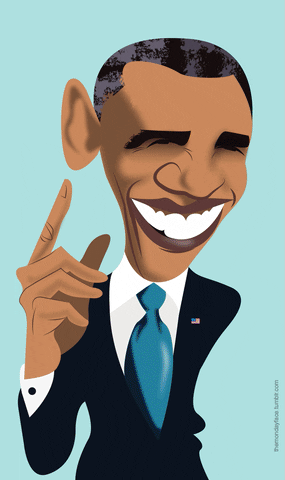 Caricature of Obama