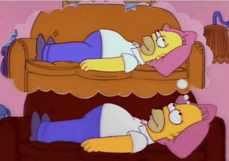 Tired Homer Simpson GIF