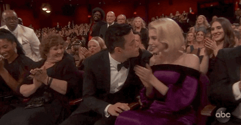Rami Malek Kiss GIF by The Academy Awards - Find & Share on GIPHY