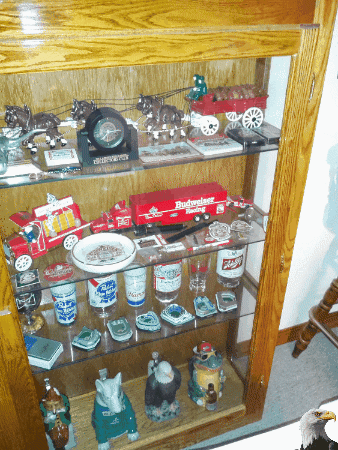 Curio cabinet – memorabilia and steins 4