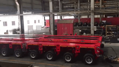 special mechanical hydraulic modified dedicated trolley trailer trucks for heavy haulage oversize loads and odc cargo   transportation