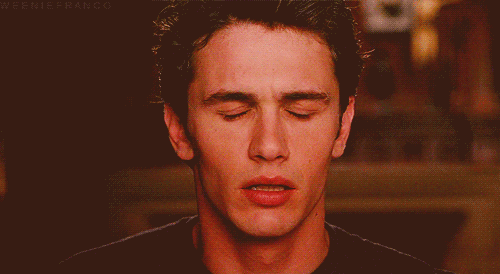 James Franco touching his forehead gif from Spider-Man 3